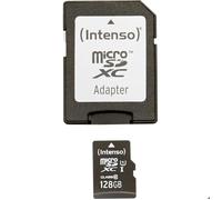Carte Mémoire Micro SD avec Adaptateur INTENSO 34234 UHS-I XC Premium Noir