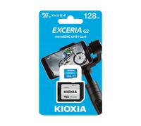 Carte mémoire microSD Kioxia 128 Go UHS-I U1 avec adaptateur