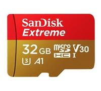 Carte mémoire microSD - SanDisk - Extreme - 32 Go - U3 C10 A1 V30 - 100 Mo/s