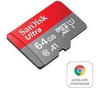 SanDisk Carte microSD Ultra 64GB SDXC avec adaptateur UHS-I Classe 10 U1 140MB
