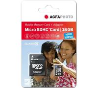 AgfaPhoto – Carte mémoire microSDHC 10580 – 16 Go – Noir