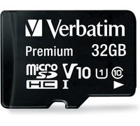 Carte Mémoire Microsdhc Premium 32 Go Noire Avec Adaptateur - Pour Capture Vidéo Full Hd - Résiste À L'Eau & Aux Chocs - Carte Mémoire Sd Pour Appareil Photo Smartphone Tablette