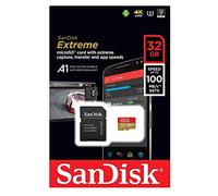 Carte Mémoire MicroSDHC SanDisk Extreme 32 Go. Vitesse de Lecture Allant jusqu'à 90 Mo/s, Classe 10, U3