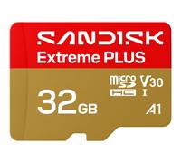 Carte mémoire microSDHC SanDisk Extreme Plus 32 Go UHS-I V30 A1, jusqu'à 100 Mo/s