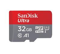 Carte Mémoire microSDHC SanDisk Ultra 32GB + Adaptateur SD. Vitesse de Lecture Allant jusqu'à 98MB/S, Classe 10, U1, homologuée A1 - FFP (Nouvelle Version)