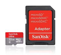 Carte Mémoire microSDHC SanDisk Ultra 32GB avec Vitesse de Lecture Allant jusqu'à 80MB/S, Classe 10 FFP