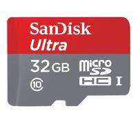 Carte Mémoire microSDHC SanDisk Ultra 32GB - Classe 10 - Vitesse de Lecture Allant jusqu'à 80MB/S