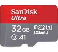 Carte mémoire microSDHC Ultra 32 Go + Adaptateur SD SanDisk Gris et rouge