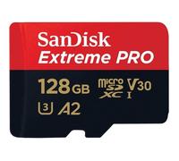 Carte mémoire microSDXC 128 Go SanDisk Extreme Pro - Vitesse de lecture 200 Mo/s - Vitesse d'écriture 90 Mo/s