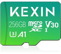 Carte Mémoire Microsdxc 256 Go Avec Adaptateur Sd, Stockage Externe Full Hd & 4k Uhd Uhs-I U3 V30 A1 Pour Gopro, Drone, Appareil Photo