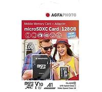 AgfaPhoto Carte microSDXC UHS‑I 128 Go Haute vitesse Classe 10 U1 V10