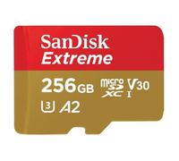 Carte mémoire microSDXC Extreme 256GB - SANDISK - A2/V30/U3/UHS-I/160MB/s