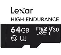 Lexar Carte microSDHC 64 Go - Haute endurance - UHS-I U3 - 100 Mo/s