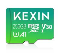 Carte Mémoire microSDXC KEXIN 256 Go avec Adaptateur SD, Stockage Externe Full HD & 4K UHD UHS-I U3 V30 A1 pour GoPro, Drone, Appareil Photo