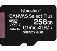 Carte mémoire microSDXC Kingston Technology 256 Go Canvas Select Plus 100R A1 C10 - emballage simple sans adaptateur