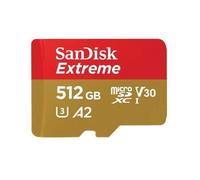 Carte Mémoire microSDXC - SANDISK - Extreme 512 Go - A2 - 190/130 Mo/s - Classe 10 U3 V3