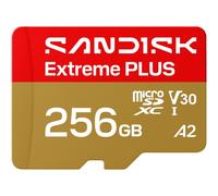 Carte mémoire microSDXC SanDisk Extreme PLUS 256 Go UHS-I U3 A2 V30 Noir