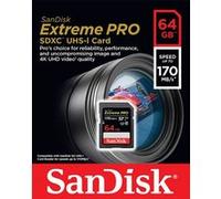Carte mémoire microSDXC SanDisk Extreme PRO UHS-I V30 64 Go Gris et noir G