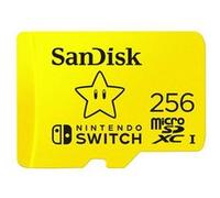 Carte mémoire microSDXC SanDisk pour Nintendo Switch 256 Go Multicolore E