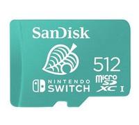 Carte mémoire microSDXC SanDisk pour Nintendo Switch 512 Go Vert et blanc F