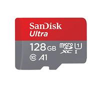 Carte Mémoire microSDXC SanDisk Ultra 128GB. Vitesse de Lecture Allant jusqu'à 100MB/S, Classe 10, U1, homologuée A1 - FFP