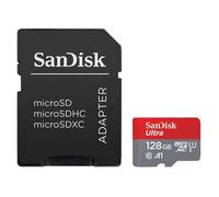Carte mémoire microSDXC - SANDISK - Ultra 128Go - Classe 10 - 140Mo/s - Rouge