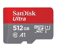 Carte Mémoire microSDXC - SANDISK - Ultra 512 Go - Vitesse de Lecture 120 Mo/s - Classe 10 - U1