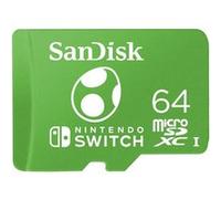 Carte mémoire microSDXC SanDisk Yoshi 64 Go Vert pour Nintendo Switch Vert F