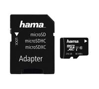 Hama Carte microSDXC UHS‑I 256 Go Classe 10 – 80 Mo/s – Adaptateur SD inclus
