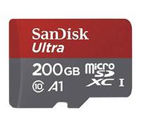 Carte Mémoire MicroSDXC UHS-I SANDISK Ultra 200GB - Vitesse de Lecture jusqu'à 100MB/s - Classe 10