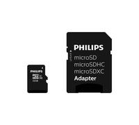 Carte mémoire Philips Class 10 Micro SDHC UHS-I 32 Go avec Adaptateur micro SD Noir