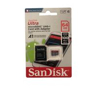 Carte Mémoire photo SanDisk Ultra micro SDXC 64Go UHS-I téléphone + adaptateur