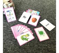 Carte Mémoire Pour L'Éducation De La Petite Enfance, Apprentissage Des Lettres Anglaises Abc, Carte Flash Pour Mots Cognitifs