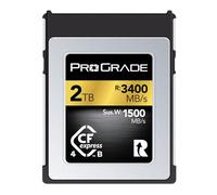 Carte Mémoire ProGrade Digital 2 To CFexpress 4.0 Type B (Or) | Jusqu'à 3400 Mo/s en lecture, 3000 Mo/s en écriture : rafales de photos RAW et enregistrement vidéo 8K, 6K et 4K