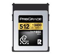 Carte Mémoire ProGrade Digital 512 Go CFexpress 4.0 Type B (Or) | Jusqu'à 3400 Mo/s en lecture, 3000 Mo/s en écriture : rafales de photos RAW et enregistrement vidéo 8K, 6K et 4K