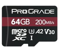 Carte mémoire ProGrade Digital microSDXC UHS-I V30 Strontium (64 Go)