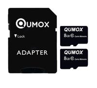 Carte Mémoire - Qumox - Micro SD 8Go - Classe 10 - Compatible Micro SD/SDHC - 2pcs