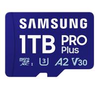 CARTE MEMOIRE SAMSUNG 1 To MICRO SD PRO PLUS 2023 avec adaptateur SD 4K classe 10 Lecture 180 Mo/s Ecriture 130 Mo/s MB-MD1T0SA/EU