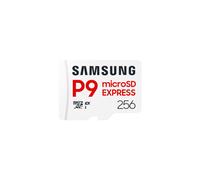 Carte mémoire Samsung 256G Micro SDXC P9 express classe U3 V30 A1 PCIe Gen3.0x1 NVMe 1.3 Lecture SD Express 800 Mo/s UHS-I 90 Mo/s 6 Prot intégré MB-MK256T/WW