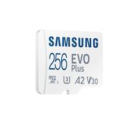 Samsung EVO Plus MB-MC256KA - Carte mémoire flash (adaptateur microSDXC vers SD inclus(e)) - 256 Go - A2 / Video Class V30 / UHS-I U3 / Class10 - microSDXC UHS-I - blanc