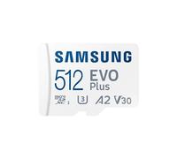 Carte MEMOIRE Samsung 512G Micro SD Evo Plus 2024 avec Adaptateur SD Classe 10 Lecture 160 Mo/s Ecriture 160 Mo/s MB-MC512SA/EU