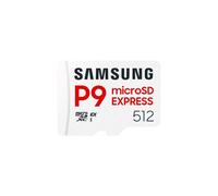 Carte mémoire Samsung 512G Micro SDXC P9 express classe U3 V30 A1 PCIe Gen3.0x1 NVMe 1.3 Lecture SD Express 800 Mo/s UHS-I 90 Mo/s 6 Prot intégré MB-MK512T/WW