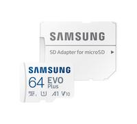 Carte mémoire Samsung EVO PLUS Micro-SD UHS-I incluse. Adaptateur