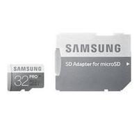 Samsung Carte mémoire microSD Pro avec adaptateur SD 32 Go UHS Classe 10