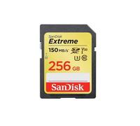 Carte mémoire - SanDisk - Extreme PLUS - 256GB - SDXC - 190 Mo/s lecture - 130 Mo/s écriture