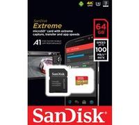 Carte Mémoire Sandisk Extreme PLUS MicroSDXC 64Go 95Mo/seconde UHS-I avec adaptateur SD G