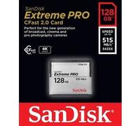 SanDisk Carte mémoire CFast 2.0 Extreme Pro 3500x 128 Go (525 Mb/s) VPG130