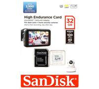 Carte Mémoire SanDisk High Endurance microSD UHS-I U3 32GB 64GB 128GB 256GB