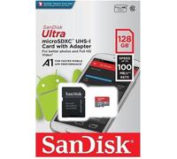 Carte mémoire - SanDisk - Mobile Ultra - 128 Go - Micro SDXC - Classe 10 - 100 Mo/s