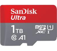 Carte mémoire SanDisk Ultra Android microSDXC UHS-I 1 To + adaptateur (Pour smartphones et tablettes, A1, Classe 10, U1, Vidéos Full HD, jusqu'à 150 Mo/s)